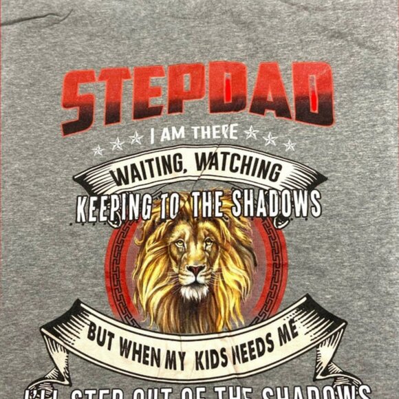 "Stepdad" Adult Gray NOS XL T-Shirt (READ BELOW) - Picture 1 of 9